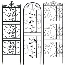 2x Large Garden Trellis Heavy Scroll Plant Climbing Screen Animal Barrier Panels