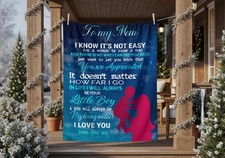 To My Mom You Will Always Be My Loving Mother I Love You Love Your Son Blanket