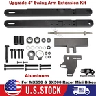 4" Swing Arm Extension Stretched Upgrade Kit For Razor MX650 SX500 Mini Bikes