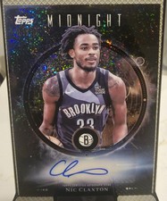 2025-26 Topps Midnight Nic Claxton Midnight Oil Marks Winter Solstice /35