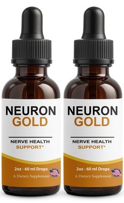Neuron Gold for Neuropothy, NeuronGold Drops for Nerve Health Support (2 Pack)