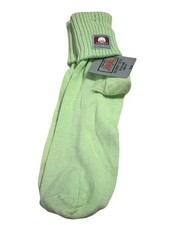 Vintage Ribbed Cuff Ankle Slouch Bobby Socks Ribbed New Old Stock Green 9-11