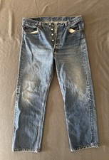 Vintage Levi's 501xx Button Fly Denim Jeans Blue Fits 32x27 Made In USA