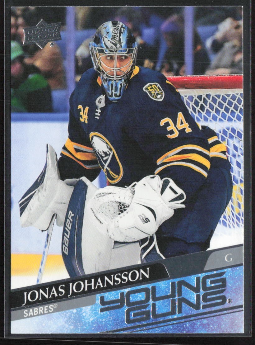 2020-21 Upper Deck - Young Guns Jonas Johansson #228 (RC)