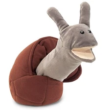 NEW Folkmanis Snail Hand Puppet 10" Soft Toy
