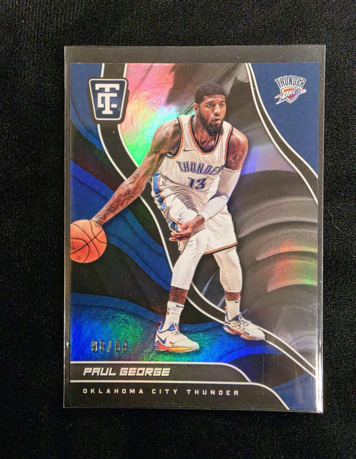 2017-18 Panini Totally Certified Paul George #33 Blue /99 Thunder
