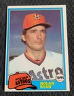 Sharp 1981 Topps #240 Nolan Ryan Houston Astros Baseball Card-EX/EX+