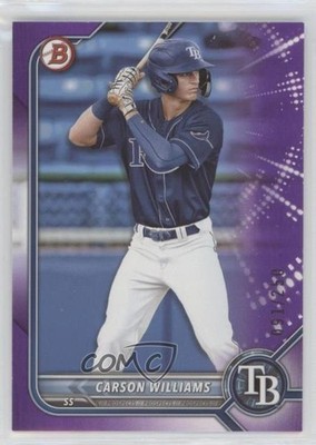 2022 Bowman Draft Purple 91/250 Carson Williams #BD-14 0w38