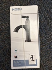 MOEN Banbury 4 in. Centerset Single Handle Bathroom Faucet in Matte Black