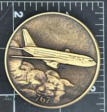 Great  BOEING 767 Medallion Posts on back
