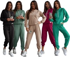 Damen Freizeitanzug Hausanzug Homewear Jogginganzug,Gr. S M L XL