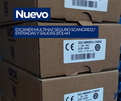 ESCANER MULTIHAZ SEGURO SCANGRID2 / ENTRADAS Y SALIDAS (I/O) 4m