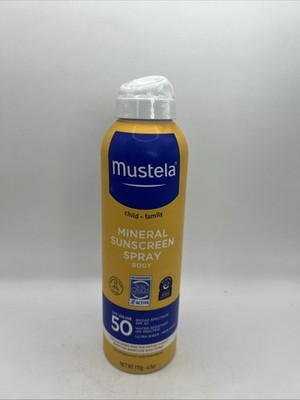 Mustela Mineral Sunscreen Spray Body SPF 50 Child Family 6 Oz  Sealed