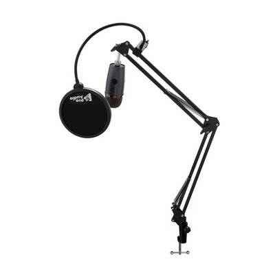 Blue Yeti Nano Microphone (Shadow Gray) with Knox Gear Boom Arm and Pop Filter