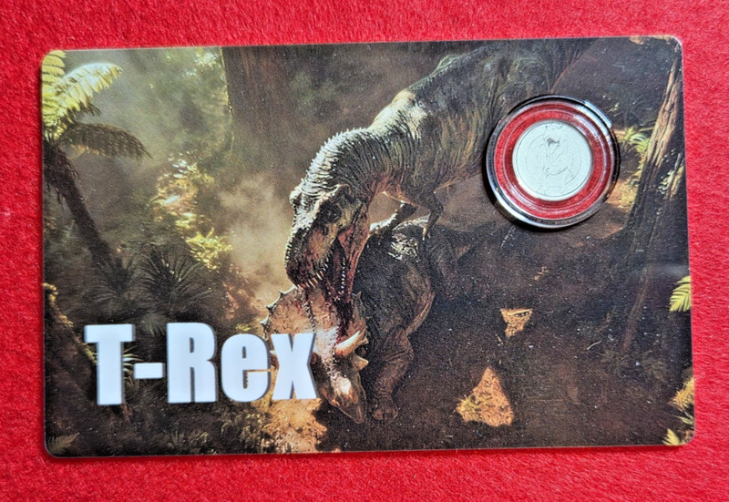 Liberia 2026 T-Rex .999 Platinum 1/1000 Ounce Coin 12 Dollars #0955 Low Mintage!