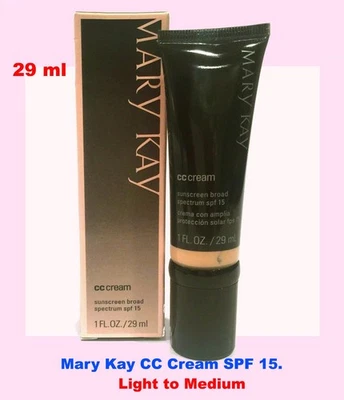 Mary Kay CC Cream LSF 15 Light To Medium, mittlere Schutz 29 ml MHD 2027