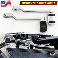 Gear Heel Toe Shift Lever Shifter Pegs Fit For Harley Road King Glide Softail FL