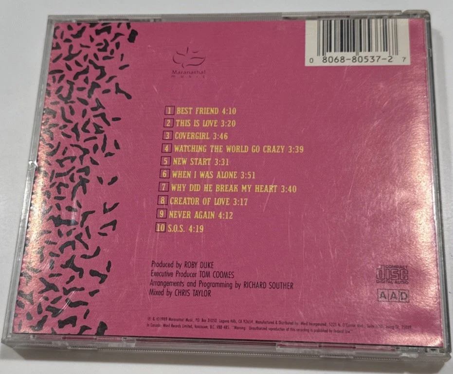 OP “Arcade” 1989 Maranatha CD w/Carrie McDowell/Roby Duke/Heather & Kirsten/Etc. - Image 2 of 4