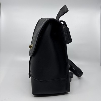 COACH 9960 Turnlock Mini Backpack Black Leather Vintage Bag  display picture 1