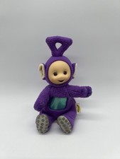 Vintage 1998 Teletubbies Tinky Winky Doll Purple Beanie Sitting Plush 7