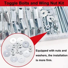 s 3/16 Inch Toggle Bolts for Drywall, Butterfly Anchors Heavy Duty Screws Kit