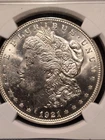 1921 $1 Morgan Silver Dollar MS 63 100th ANNIVERSARY  NGC