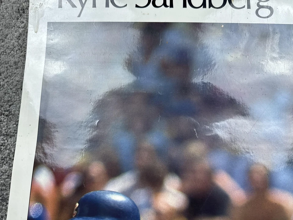 Póster vintage de los Cachorros de Chicago Ryne Sandberg MLB béisbol arte de pared deportes de EE. UU. Foto 4 de 4