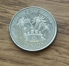 Canada 25 cent  2000  Quarter Coin  Celebration   / Queen Elizabeth II