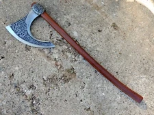 Replica Medieval 17TH Century Viking Battle Axe Cosplay LARP Ragnar