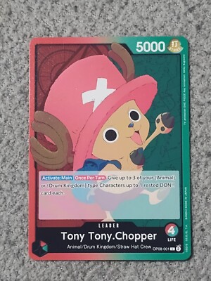 Tony Tony Chopper OP08-001 Leader Two Legends One Piece TCG  NM English 