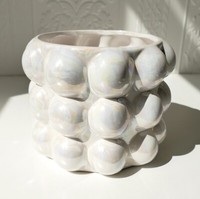 Blumentopf Pflanztopf Pflanzschale ÜBertopf Bubble Perlmuttglanz 16Cm Ø