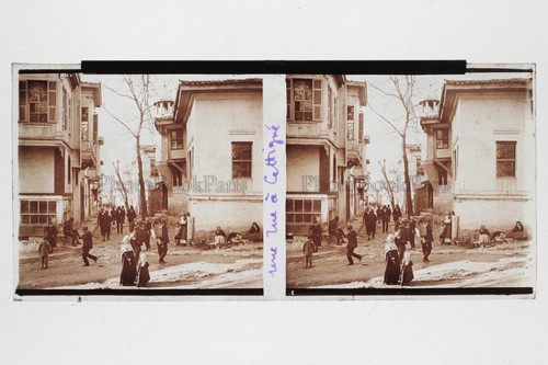Monténégro Cetinje Cettigné Grande Guerre 1914-18 WW1 Photo Plaque Stereo