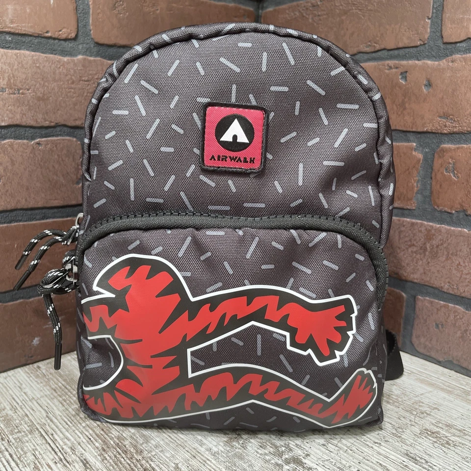 Mini Mochila Airwalk Running Hombre 10' Negra Roja NUEVA CON ETIQUETAS Foto 2 de 4