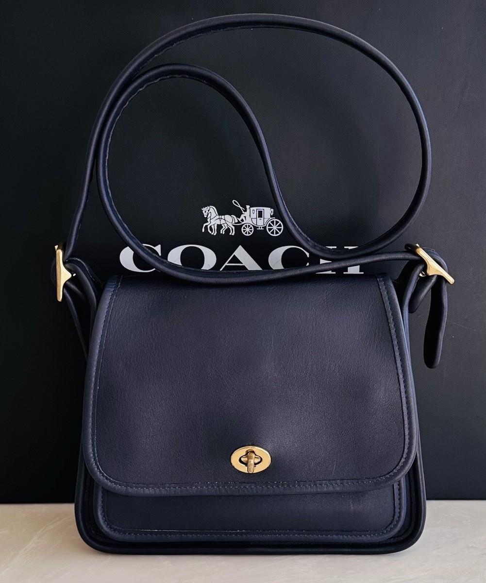 COACH VINTAGE BLUE RAMBLER CROSSBODY SHOULDER BAG USA 9061 COACH VINTAGE BLUE RAMBLER CROSSBODY SHOULDER BAG USA 9061