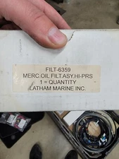 Latham Marine    Merc High Pressure Oil Steering Filter Assembly  Part # 6359