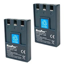 Battery for Canon NB-1L NB-1LH CB-2LSE S100 S300 S500 S410 S400 S330 (2 pc)