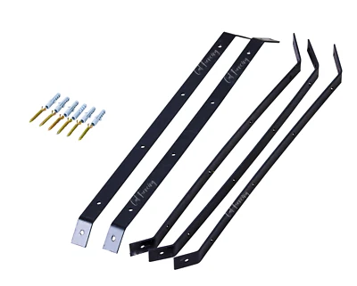 CAT FENCING Galvanised Cat Proofing Fence Brackets Only – Heavy-Duty Overhang Angled Bracket