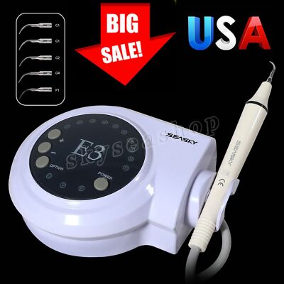 Dental Portable Ultrasonic Piezo Scaler + 5*Tips fit Cavitron EMS Handpiece