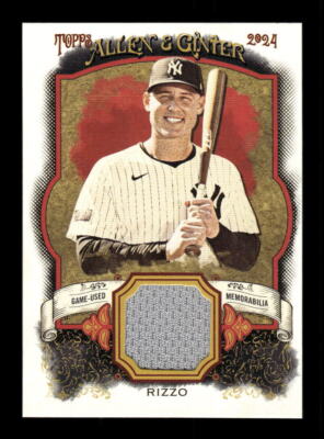 2024 Topps Allen & Ginter #AGR-AR Anthony Rizzo A&G Relics Full Size A