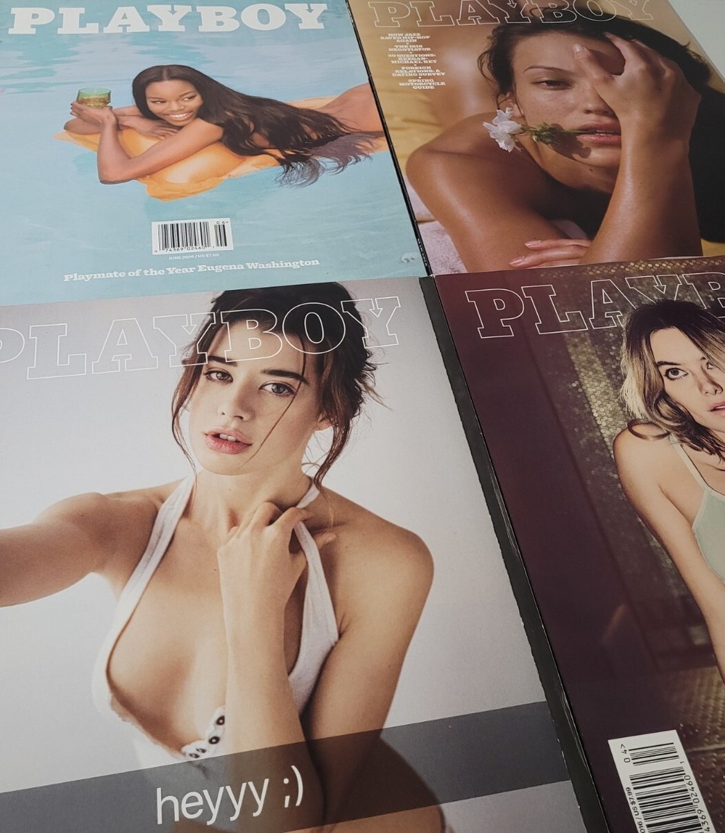 Playboy Magazine 4X 2016 Issues (New Rare Wide Format) - March