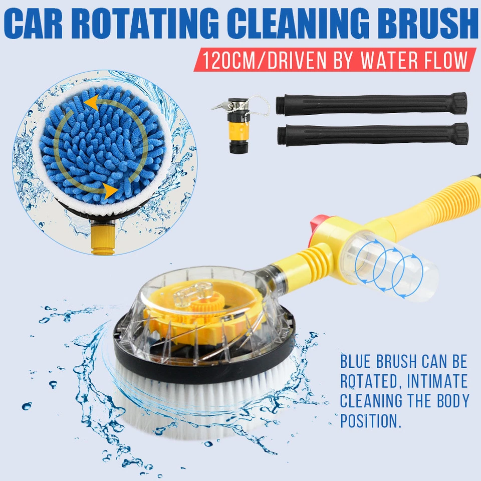 Car Pressure Washer Rotating Wash Brush Vehicle Care Washing Sponge Cleaner Tool - image 3 of 4