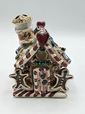 BLUE SKY CLAYWORKS Gingerbread Tealight Candle Christmas House Heather Goldminc 