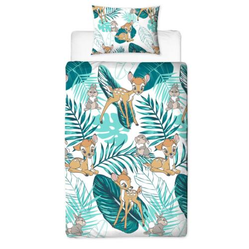 Bambi Palm Leaf Single Rotary Duvet Set Kids Bedding Official Bambi and Thumper - Picture 3 of 4