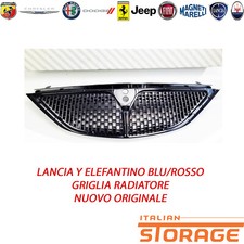 LANCIA Y ELEFANTINO BLU/ROSSO GRIGLIA RADIATORE NUOVO ORIGINALE 735300781