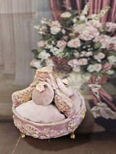 Handmade Round Baroque Sofa 1/12scale.Doll house furniture DioramaUK