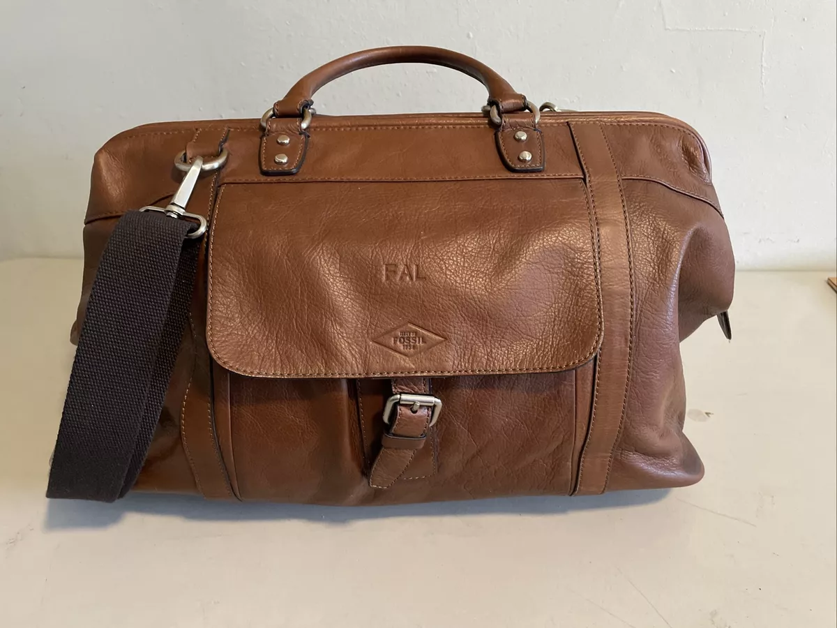 Fossil leather hotsell duffle