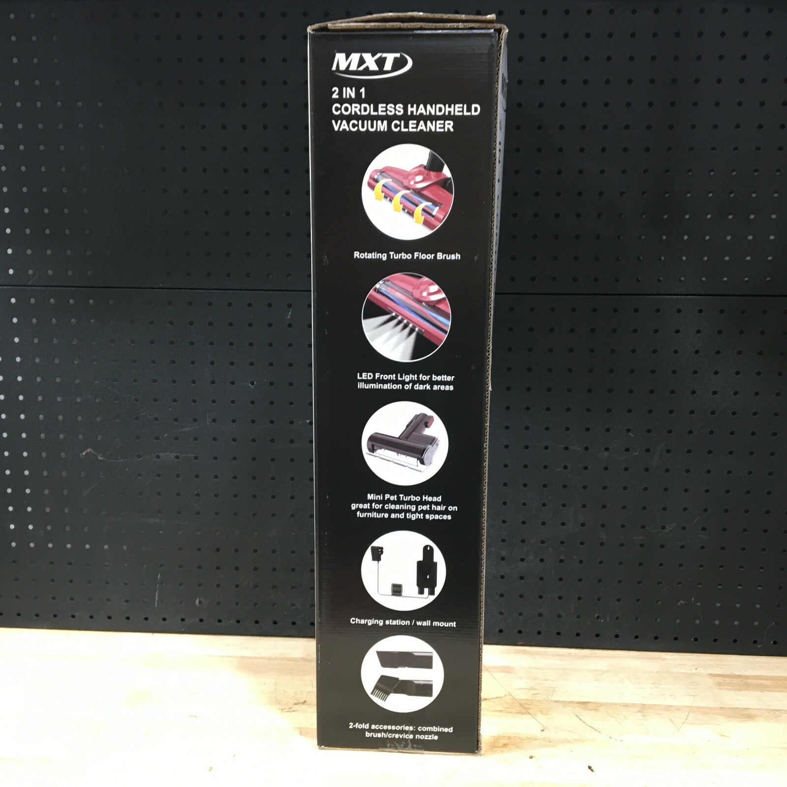 MXT CORDLESS HANDHELD VACUUM CLEANER LARGE FLOOR BRUSH AND TURBO HEAD