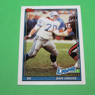 1991 Topps Football Card Dan Owens #414
