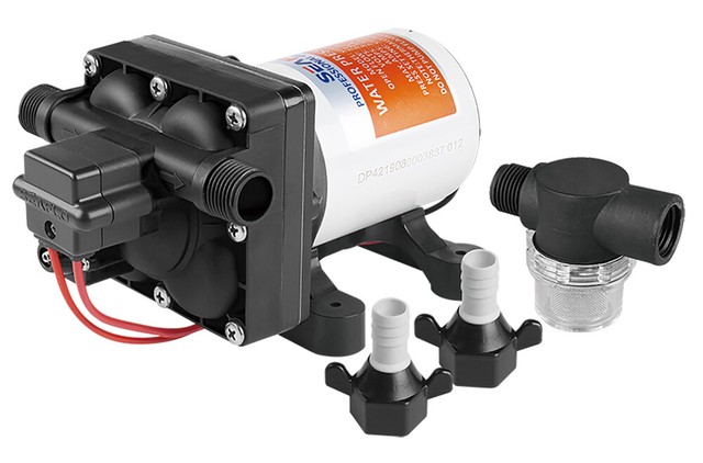 Pompa A Membrana Seaflo Serie 42 12V/24V | Portata 11.3 LPM, Pressione 55 PSI | Con Bypass Interno