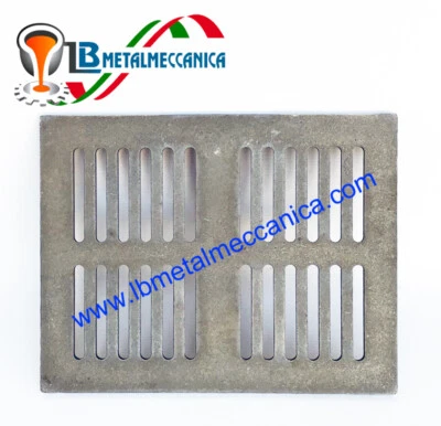 LB METALMECCANICA Grata,Fondello,Griglia,ghisa,camino,stufa,legna 34X24,8 cm LB-GC340260